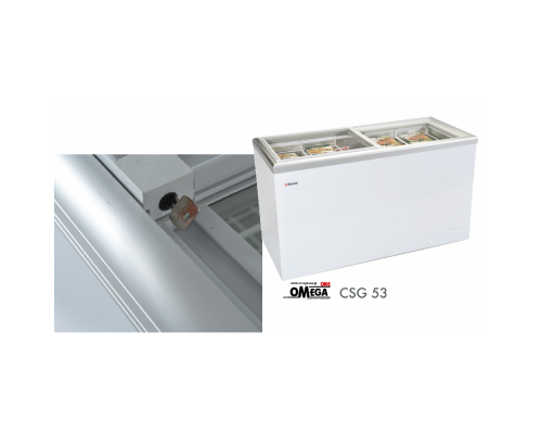 CSG 53 Flat Sliding Glass Lid Chest Freezer