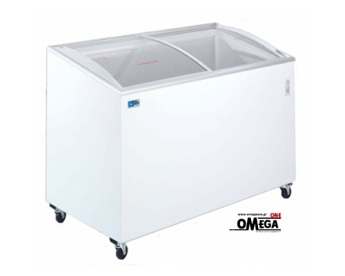 FIVSC 500 Sliding Curved Glass Lid Chest Freezer