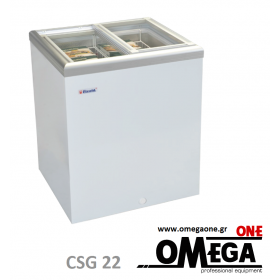 CSG 22 Flat Sliding Glass Lid Chest Freezer