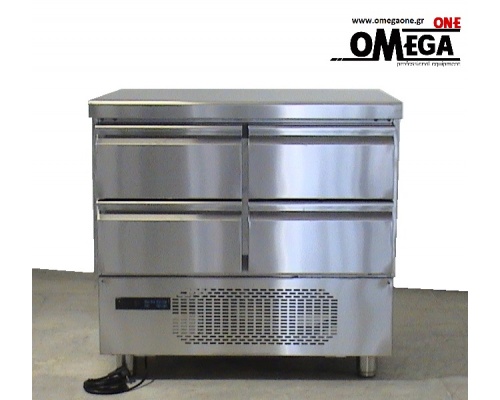 4 Drawers GN 1/1 Refrigerated Counter dim. 915x700x865 mm Series 70