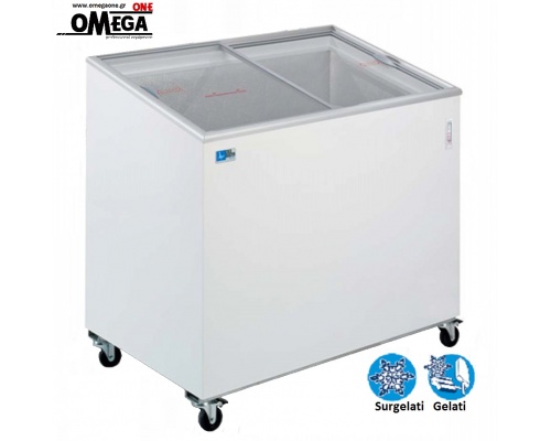 Sliding Flat Glass Lid Chest Freezer FIVS 300 