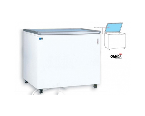 Hinged Glass Lid Display Chest Freezer FPV 500