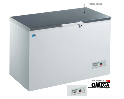 ABX 610 Range Chest Freezers Stainless Steel Door 580 Ltr