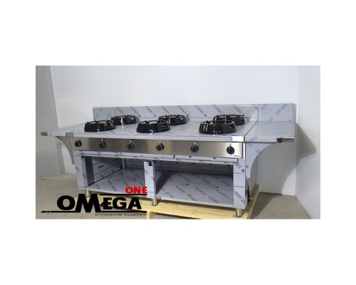 Chinaherd Gas Wok 6 flammig 