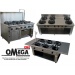 Gas Wok Cooker 6 Burners Wok (on open cabinet)