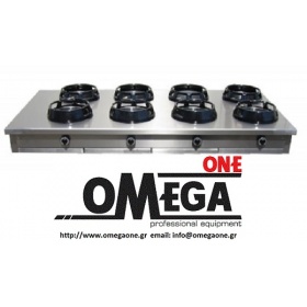 Gas Wok Hob Tabletop 8 Burners