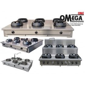 Gas Wok Hob Tabletop 6 Burners