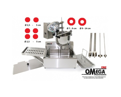 Donut Maschine INOX 2580/1021 Mini  -Doppelstößel