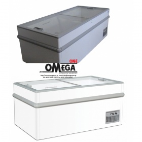150N Flat Sliding Glass Lid Chest Freezer 