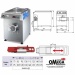 Gekühlter Fleischwolf max 500 Kg/h mit halbautomatischer Hamburgermaschinen-Anwendung Omega Group C/E R32H