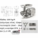Meat Mincer 200 kg/h OMEGA M32