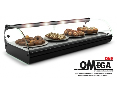 Sahara Heated Display Merchandiser dim. 1190×395×270 mm Lighting LED 
