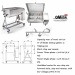 Edelstahl-Fleischmixer 50 Ltr -2 Blätter  