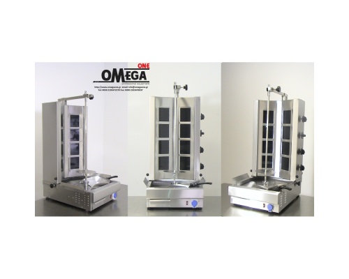 Elektrischer Gyros / Dönergrill 4 Brenner -max. 110 kg NRT8MK