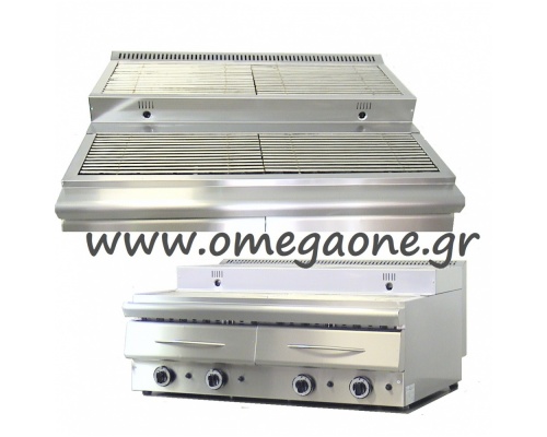 Double Gas Vapour Chargrill 1500x630x340 mm 
