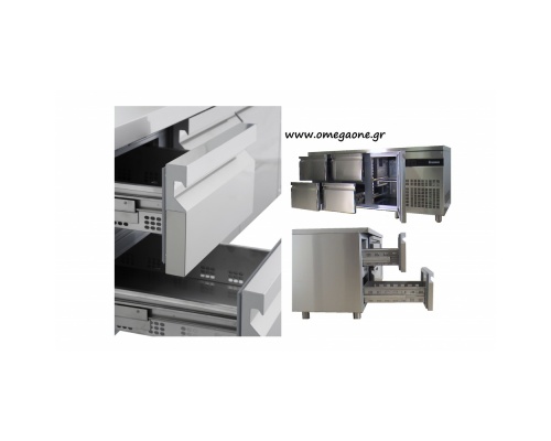 Refrigerated Counters with 6 Drawers & 1 Door dim. 2240x700x870 mm 