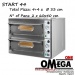 Start 44 Double Deck Electric Pizza Oven 4+4 x ‎Ø 33 cm