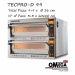 TECPRO-D 99 Double Deck Electric Pizza Oven 9+9 x ‎Ø 36 cm 