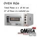 RG6 Single Deck Gas Pizza Oven 6 x ‎Ø 30