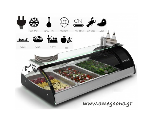 Επιτραπέζιο Ψυγείο Σαλατών VMX3E Tapas 