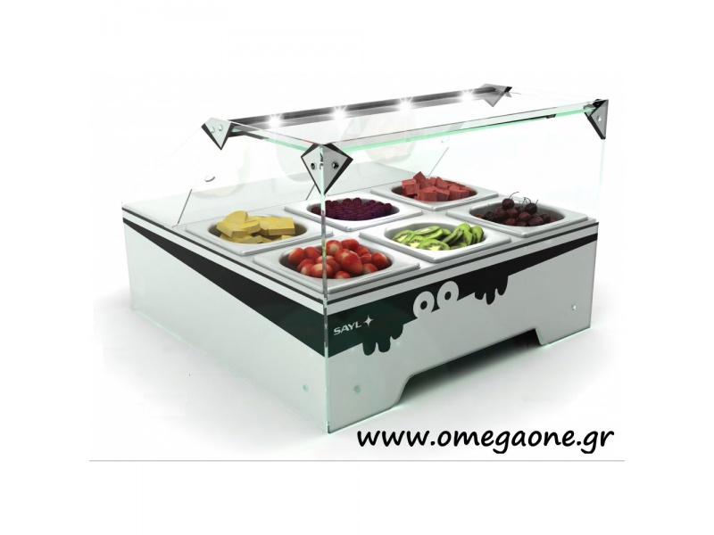 8 Gn Countertop Prep Station Salat Bar Mini Tbm Countertop