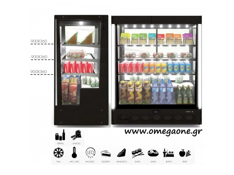 Refrigerated Countertop Display Chiller Fridge Food Cake Drink