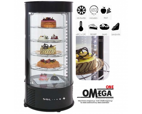 DOLCE Curved Glass Counter Top Display Fridge