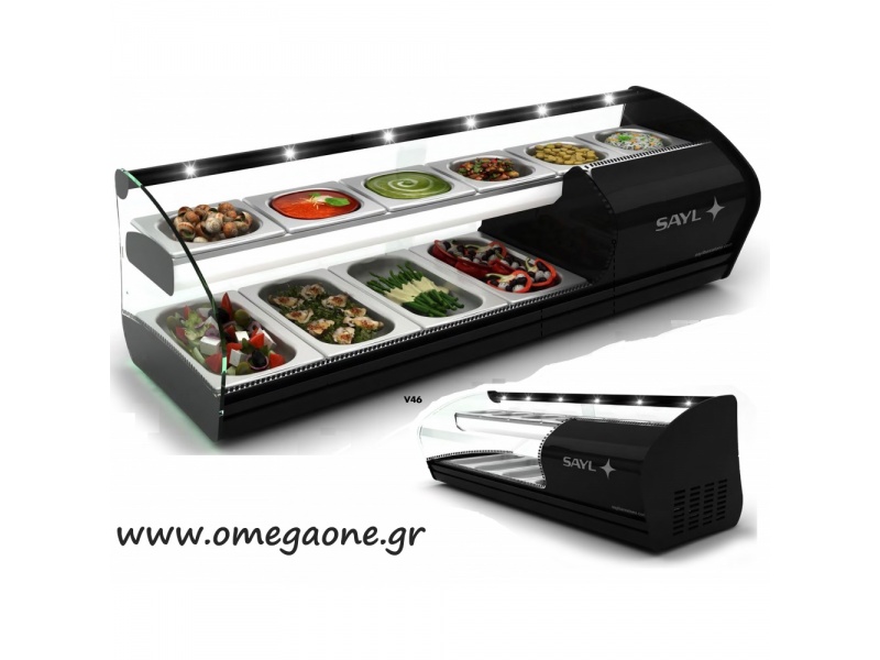 Shark V46 Counter Top Tapas Display Refrigerated Topping Shark V46 Counter Top Tapas Display