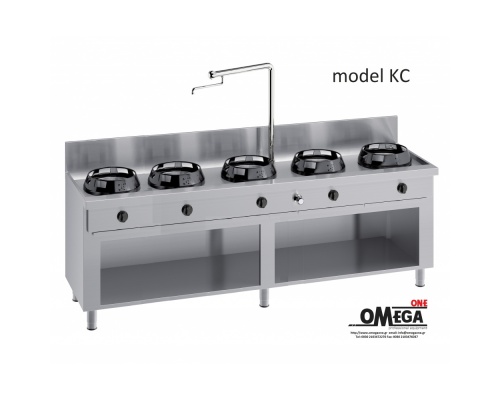 Special Gas Wokkochfeld mit Wasserhahn -5 Brenner