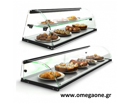 Countertop Display Cases -Curved Glass