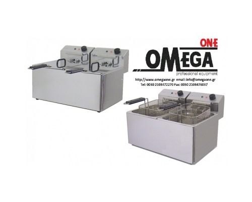 Double Tank Electric Countertop Fryers 230W
