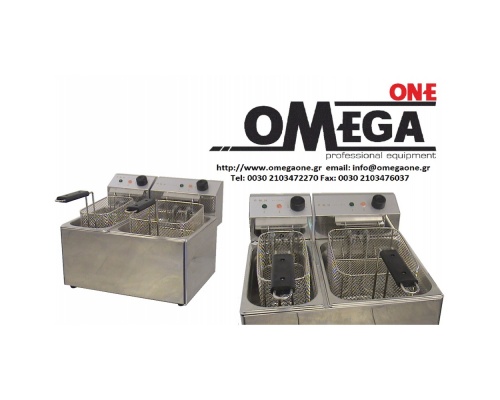 Double Tank Electric Countertop Fryers 4 + 7 Ltr