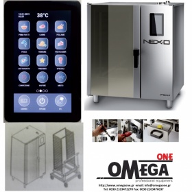PRIMAX NEXO NDE-618-HS Electric Convection and Direct Steam Touch panel Oven for Pastry -18 Trays 400x600 mm