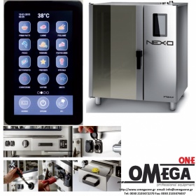 NEXO NDE-207-HS Electric Convection and Direct Steam Oven for Gastronomy 7 GN 2/1