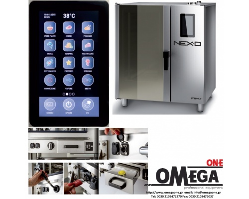 NEXO NDE-207-HS Electric Convection and Direct Steam Oven for Gastronomy 7 GN 2/1