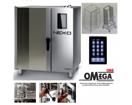 PRIMAX NEXO NDE-120-HS Electric Convection and Direct Steam Touch panel Oven for Gastronomy 20 GN 1/1