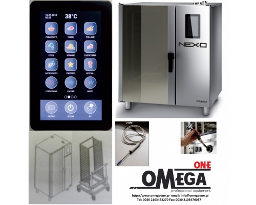 PRIMAX NEXO NDE-220-HS Electric Convection and Direct Steam Touch panel Oven for Gastronomy 20 GN 2/1 