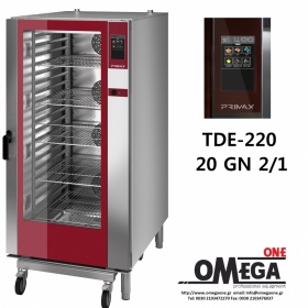 PRIMAX 20 GN 2/1 Gas Convection and Direct Steam Touch panel Oven for Gastronomy Automatic Washing PLUS TDΕ-220-HD