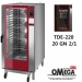 PRIMAX 20 GN 2/1 Gas Convection and Direct Steam Touch panel Oven for Gastronomy Automatic Washing PLUS TDΕ-220-HD