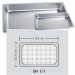 1/1 Perforated Gastronorm Container GN Pan