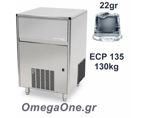 Eiswürfelmaschine 130kg/Tag Vorratsbehälter 65kg Eiswurfel Typ: 22 gr