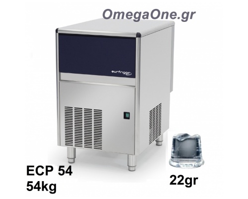 Eiswürfelmaschine 54kg/Tag Vorratsbehälter 25kg Eiswurfel Typ: 22 gr
