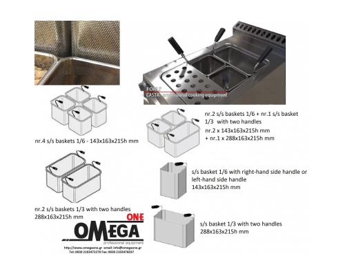 Baskets for Electric Pasta cooker 