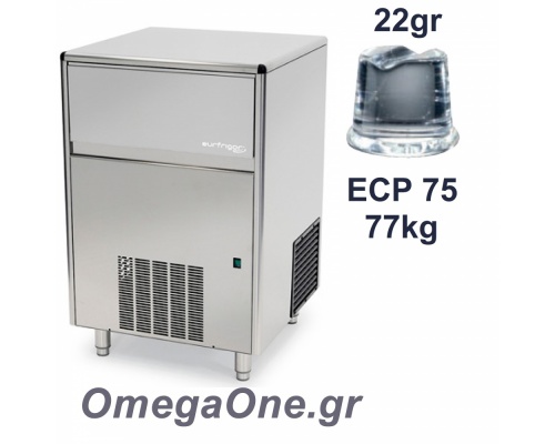 Eiswürfelmaschine 77kg/Tag Vorratsbehälter 30kg Eiswurfel Typ: 22 gr