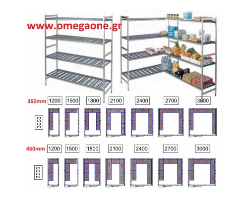 Kühlzelle Isolierung 80 mm außenmaße von (BxT) 3000x1200 bis 3000x3000mm mit Boden