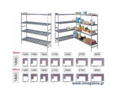 Kühlzelle Isolierung 80 mm außenmaße von (BxT) 1800x1200 bis 1800x3000mm mit Boden