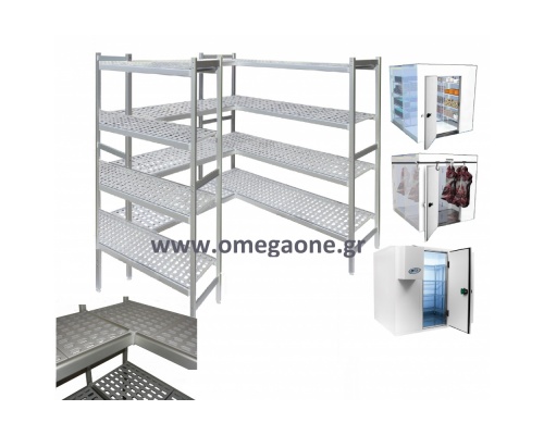 Regalsystem für Kühlzellen Regale 4 Böden für Kältemodul L15 PC-M120