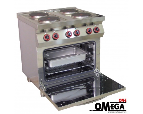 4 Ring Electric Range + Electric Convection Oven