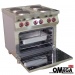 4 Ring Electric Range + Electric Convection Oven
