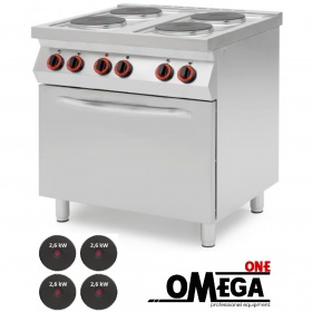 4 Ring Electric Range + Electric Convection Oven